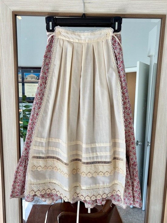 Gunne Sax Dresses & Skirts - Vintage Gunne Sax Jessica McClintock Prairie Floral Skirt With Detachable Apron
